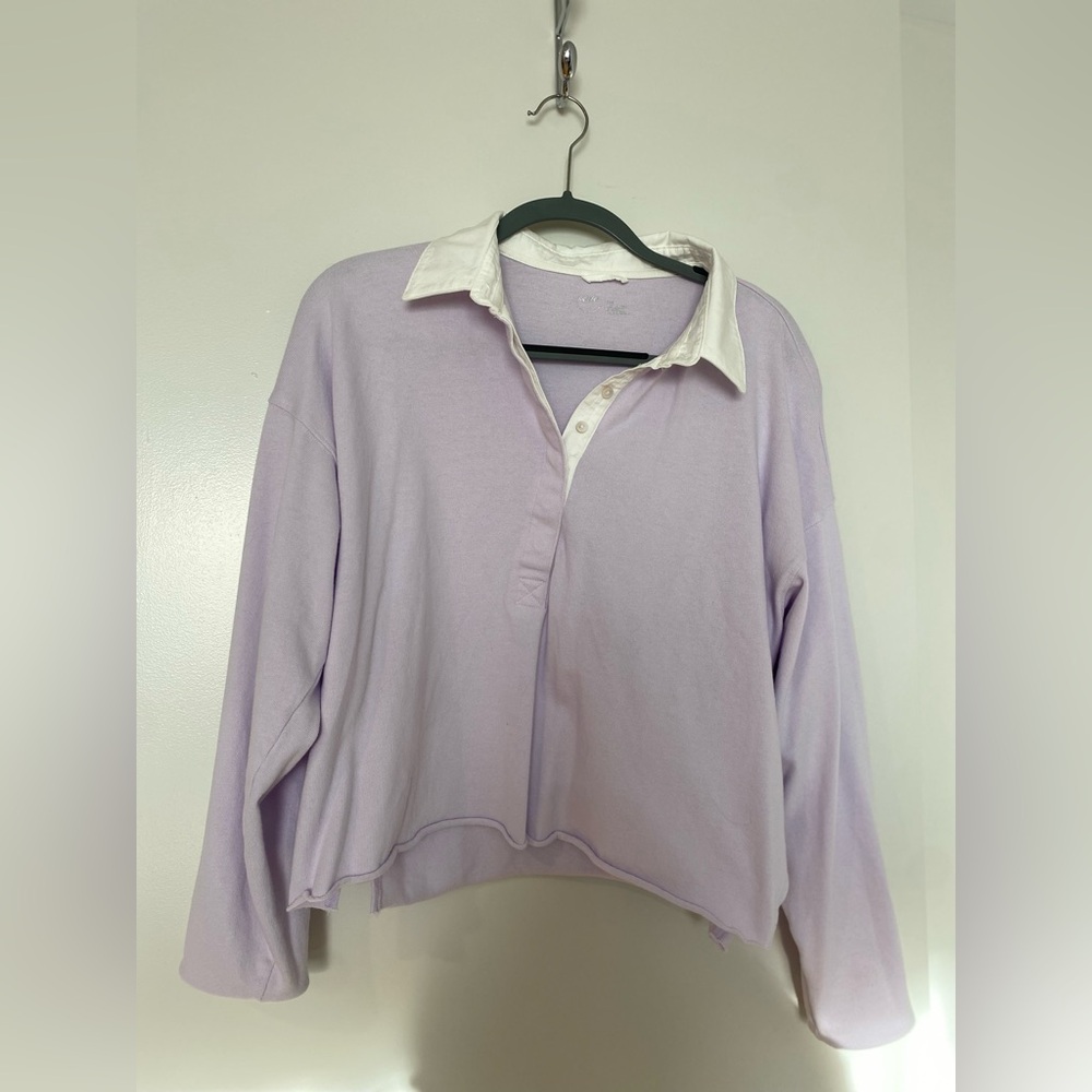 Aerie Lavender Rugby Top